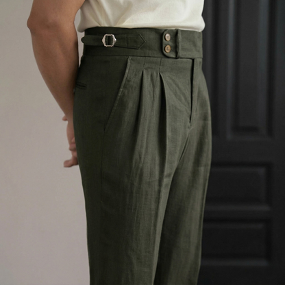 Sidetab Linen Trousers Season 2