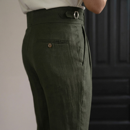 Sidetab Linen Trousers Season 2