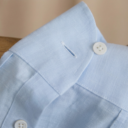 Hidden Button Down Linen Shirt Season 2