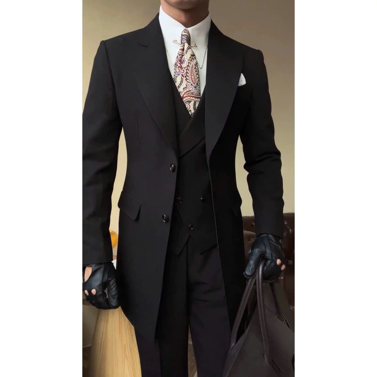 Black Milano Suit - Over Jacket