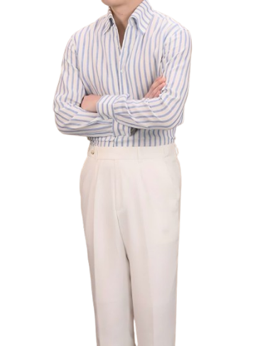 Striped Button-Down Linen Shirt