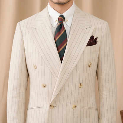 Portofino Ivory Pinstripe Suit
