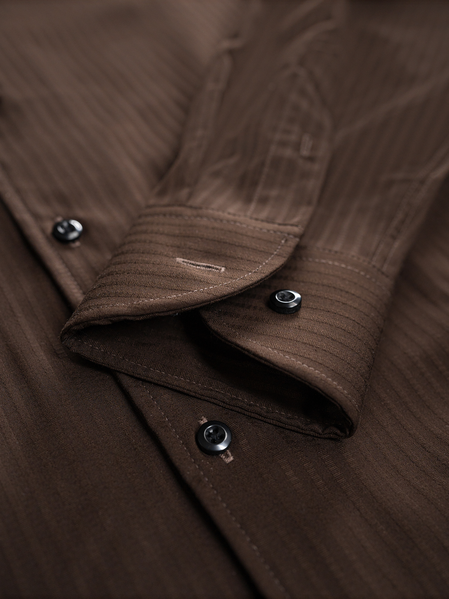 Tiger Pin Striped Button Down Shirt