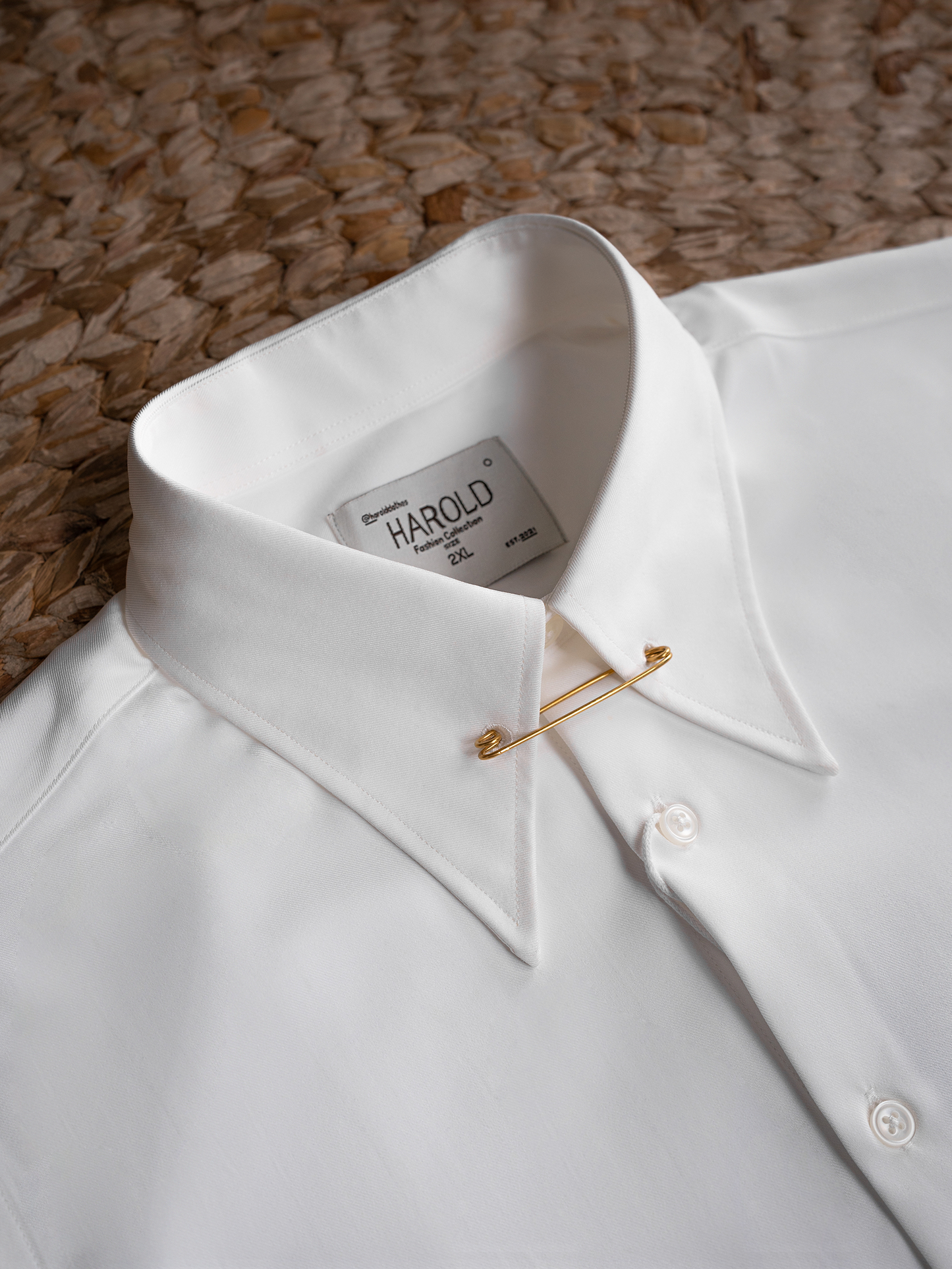 Collar Pin Formal Shirt - Cufflinks