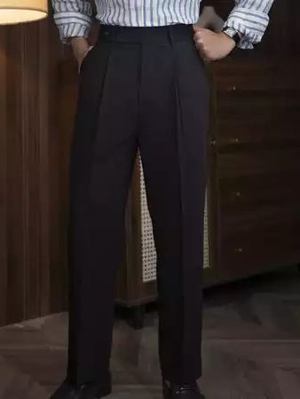 Straight-Leg Dress Trousers