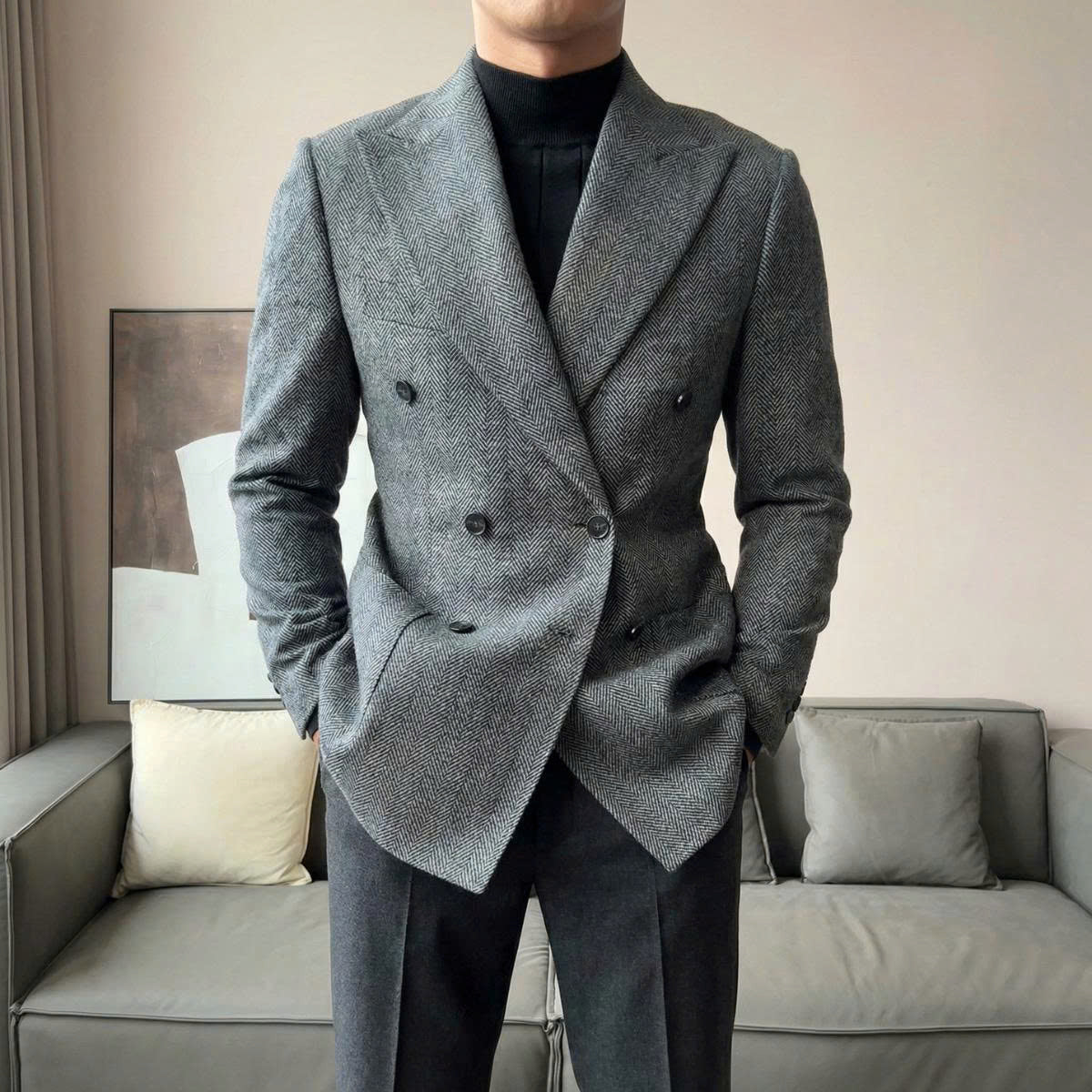 Edinburgh Herringbone Blazer
