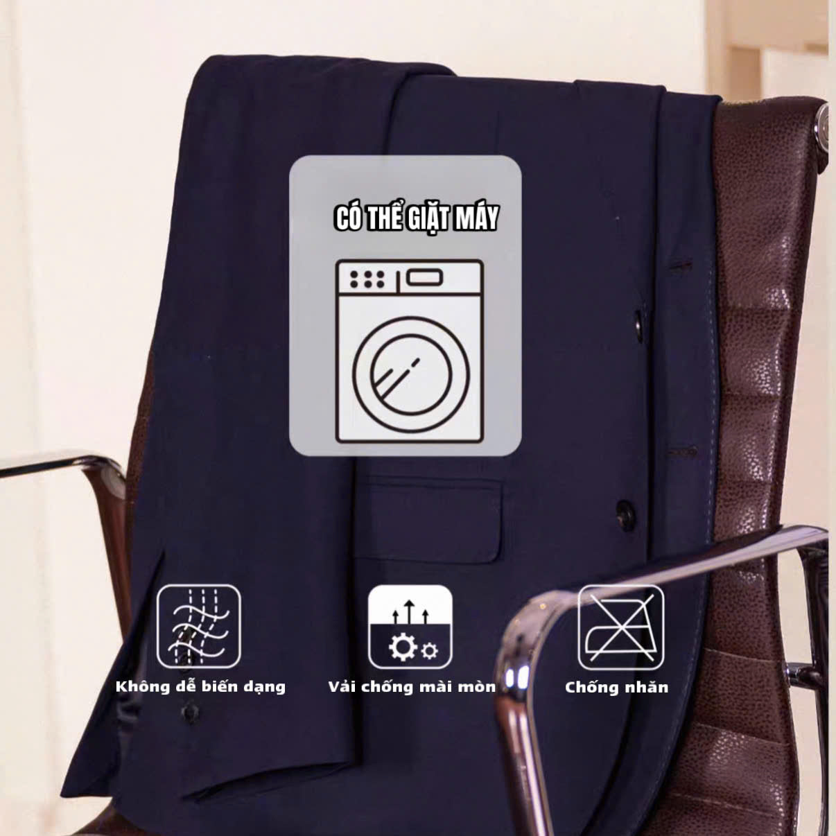 Lisbon LaunderTech Three-Piece Suit