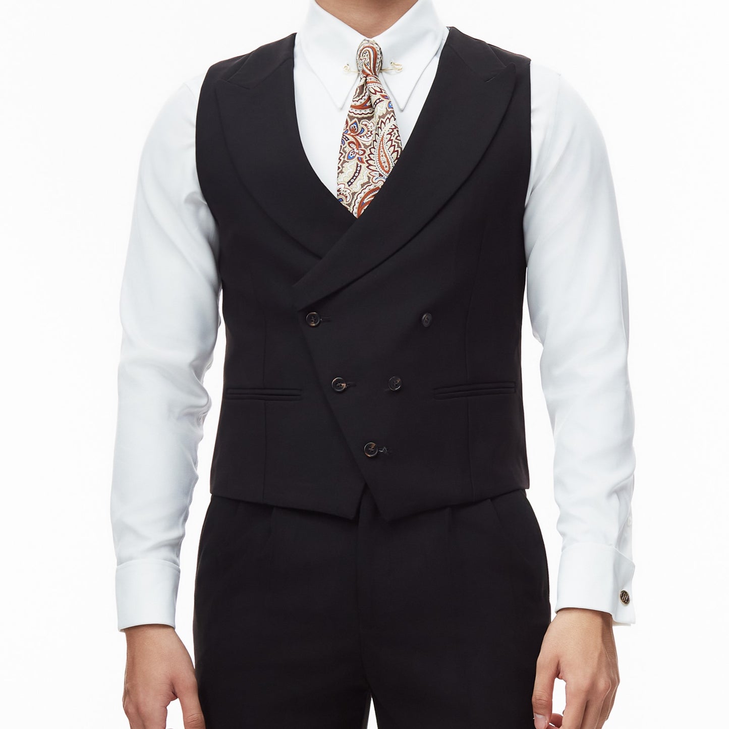 Black Milano Waistcoat