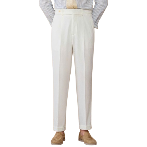 Seersucker Elastic-Waist Trousers Season 2