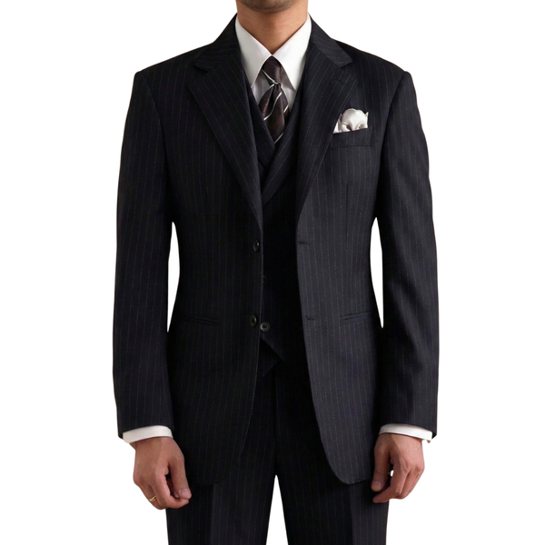 Royal Thames Navy Pinstripe Suit