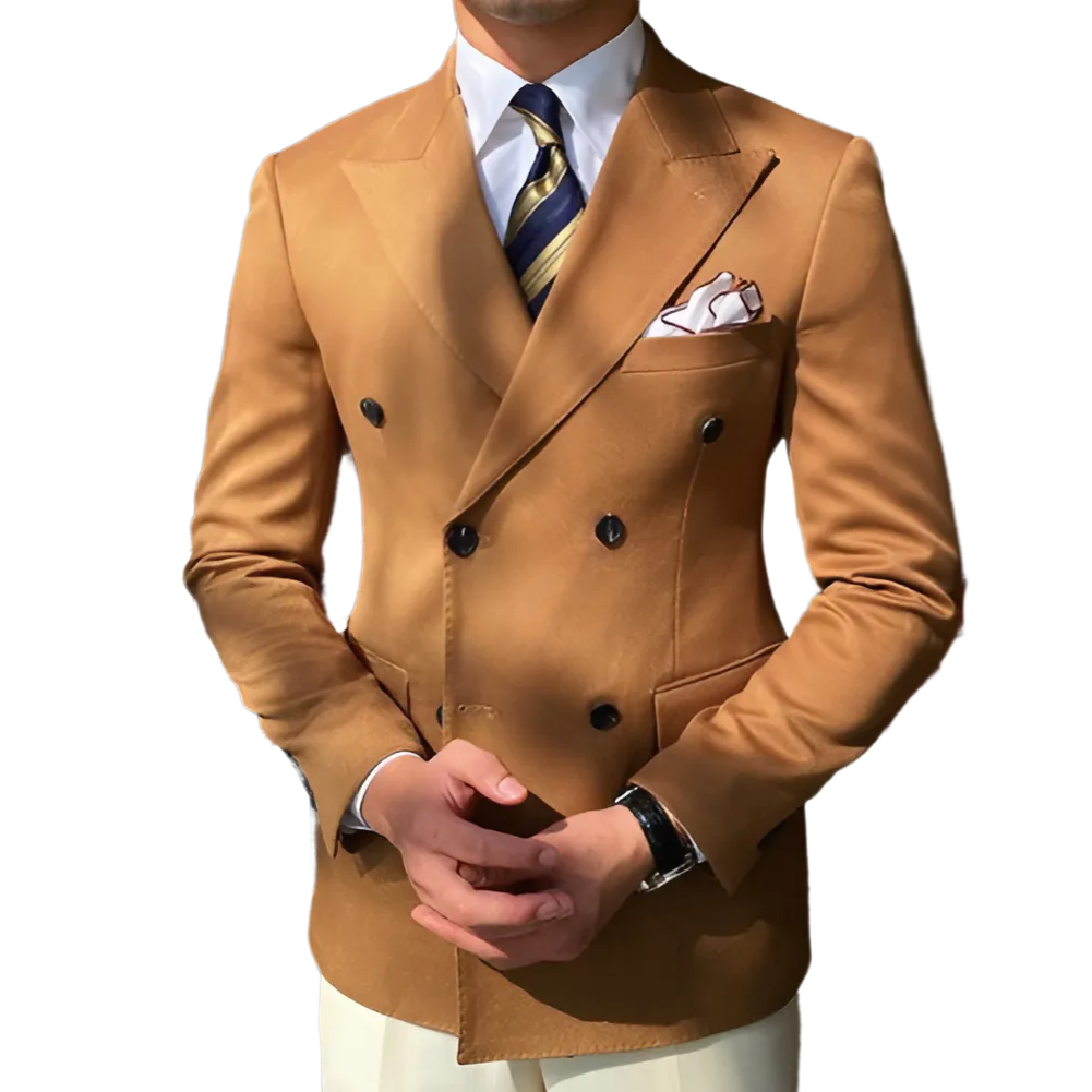 Gabardine Tobacco Blazer