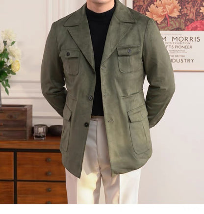 Suede Safari Jacket