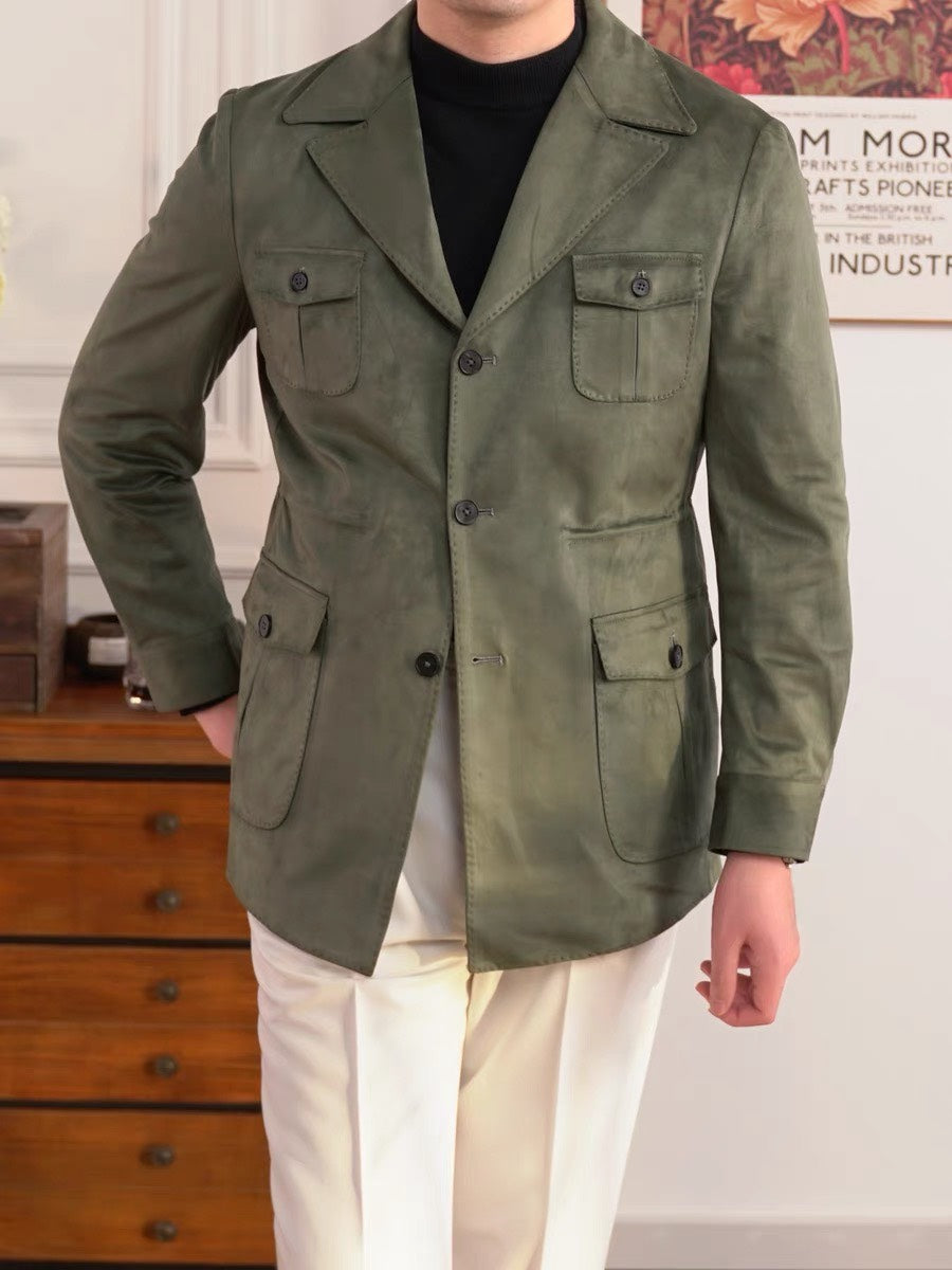 Suede Safari Jacket