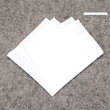 White Pocket Square