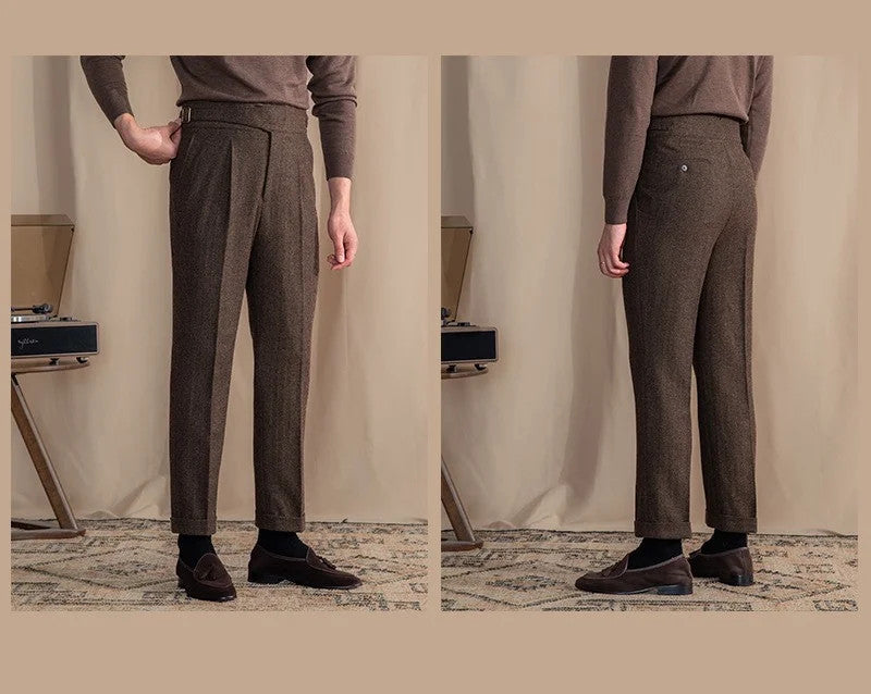 Gurkha x Sidetab Herringbone Trousers Season 3