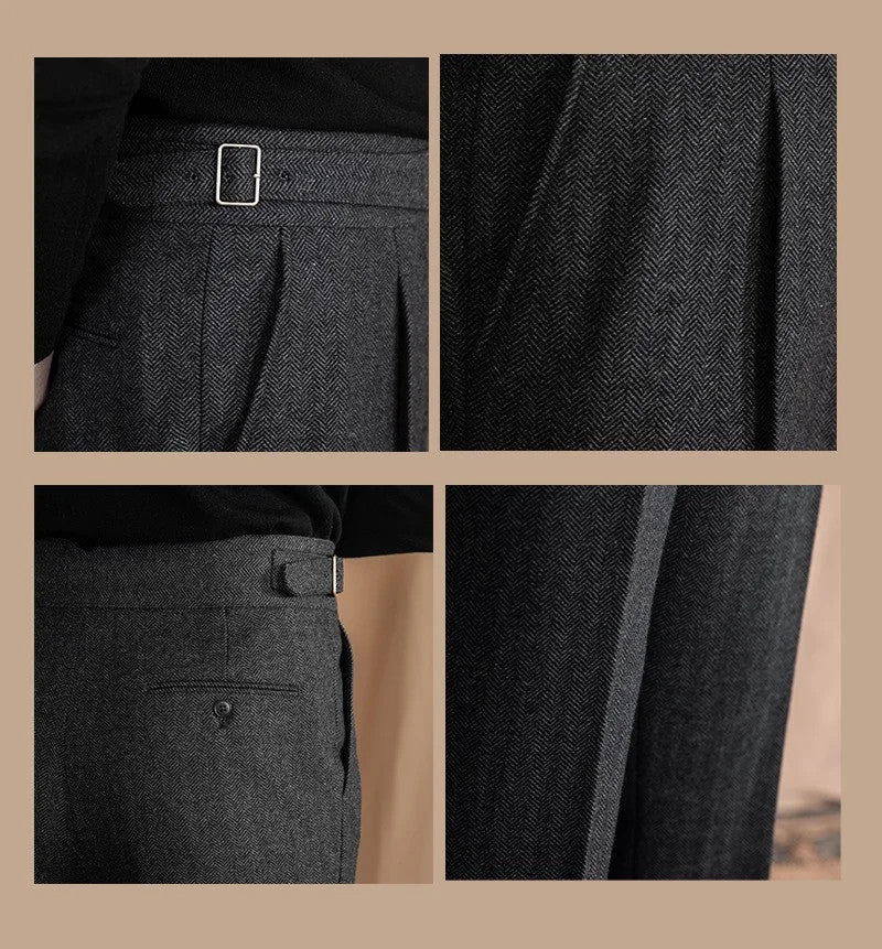 Gurkha x Sidetab Herringbone Trousers Season 3