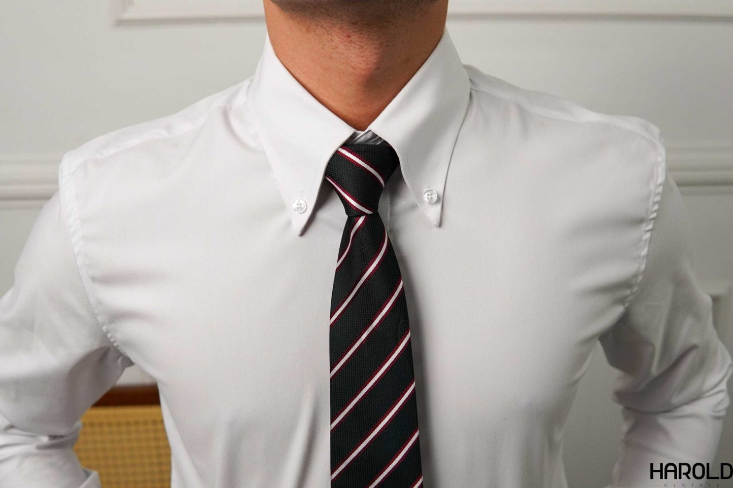 Straight Point Collar Shirt