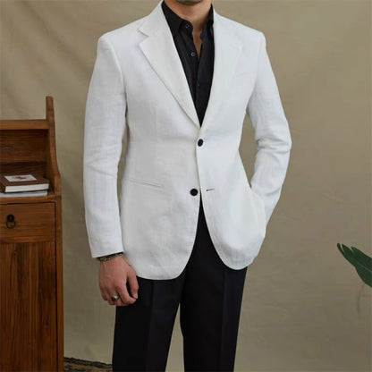 Havana Linen Blazer (White)