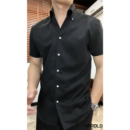 [Premium] Button Down Short-Sleeved Shirt