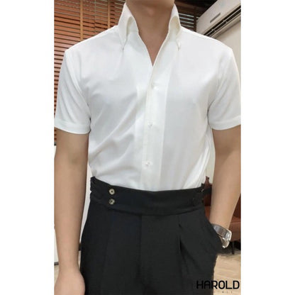 [Premium] Sơ Mi Tay Ngắn Dáng Cổ Button Down – Harold